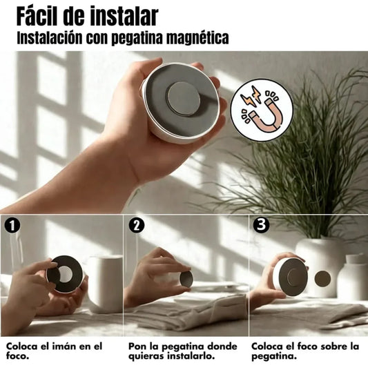 Lámpara LED recargable con sensor de movimiento