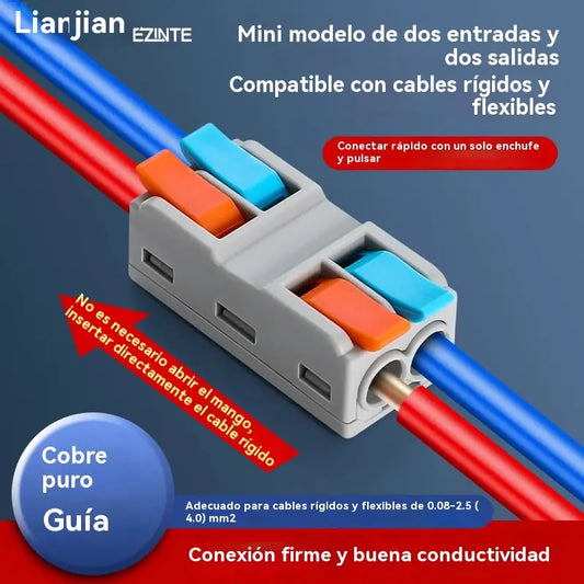 【30% OFF】🔥¡Reducción de precio promocional!⏳⏳【30/60 piezas】Conector de cable eléctrico multifuncional